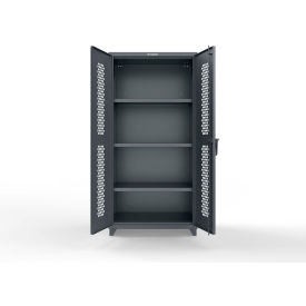 HD Stationary Ventilated Cabinet, 36"W x 24"D x 75"H, Dark Gray