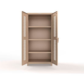 HD Stationary Ventilated Cabinet, 36"W x 24"D x 75"H, Beige