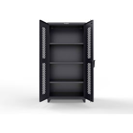 HD Stationary Ventilated Cabinet, 36"W x 24"D x 75"H, Black