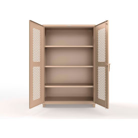 HD Stationary Ventilated Cabinet, 48"W x 24"D x 75"H, Beige