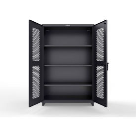 HD Stationary Ventilated Cabinet, 48"W x 24"D x 75"H, Black