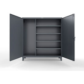 Heavy Duty Closet Storage Cabinet w/ 4 Shelves, 72"W x 24"D x 78"H, Dark Gray