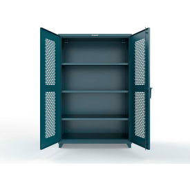 HD Stationary Ventilated Cabinet, 48"W x 24"D x 75"H, Blue