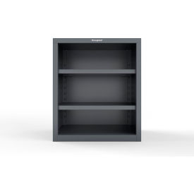 Counter Height Closed Shelving Unit, 18 Gauge, 36"W x 24"D x 42"H, Dark Gray