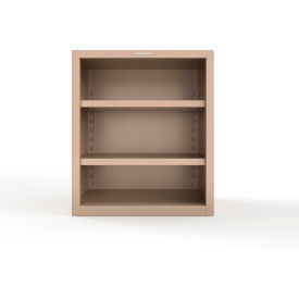 Heavy Duty Counter Height Closed Shelving Unit, 18 Gauge, 36"W x 24"D x 42"H, Beige