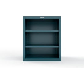 Heavy Duty Counter Height Closed Shelving Unit, 18 Gauge, 36"W x 24"D x 42"H, Blue
