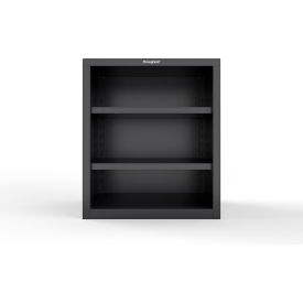 Heavy Duty Counter Height Closed Shelving Unit, 18 Gauge, 36"W x 24"D x 42"H, Black