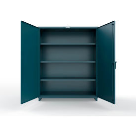 EHD Steel Storage Cabinet with Lockey 2200 Lock, 60"W x 24"D x 75"H, Blue