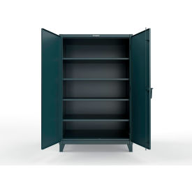 Strong Hold® Extreme Duty Cabinet with 4 Extra Deep Shelves, 48"W x 36"D x 78"H, Blue