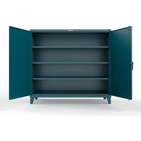 Extreme Duty Cabinet with 3 Extra Deep Shelves, 72"W x 36"D x 66"H, Blue