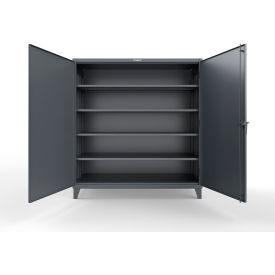 HD Steel Storage Cabinet with 4 Deep Shelves, 72"W x 30"D x 78"H, Dark Gray