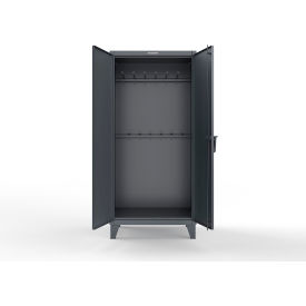 Extreme Duty Rigging Cabinet with 12 Hooks, 36"W x 24"D x 78"H, Dark Gray