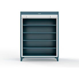Extreme Duty Cabinet with Roll-Up Door, 4 Shelves, 60"W x 24"D x 78"H, Blue