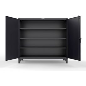 Extreme Duty Cabinet with 3 Extra Deep Shelves, 72"W x 36"D x 66"H, Black