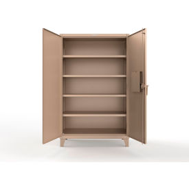 Extreme Duty Cabinet Secured by Electronic Lock, 48"W x 24"D x 78"H, Beige