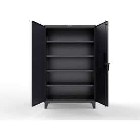 Extreme Duty Cabinet Secured by Electronic Lock, 48"W x 24"D x 78"H, Black
