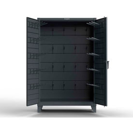 Extreme Duty Rigging Cabinet with Hooks, 60"W x 24"D x 84"H, Dark Gray