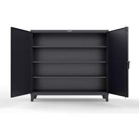 Extreme Duty Cabinet with 3 Shelves, 72"W x 24"D x 66"H, Black