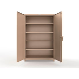 Extra Heavy Duty Cabinet with 4 Shelves, 48"W x 24"D x 75"H, Beige