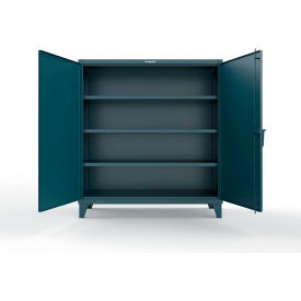 Extreme Duty Cabinet with 3 Shelves, 60"W x 24"D x 66"H, Blue