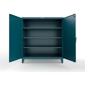 ED Steel Storage Cabinet, 60"W x 36"D x 66"H, Blue