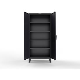Extreme Duty Cabinet with CompX 150 Lock, 36"W x 20"D x 78"H, Black