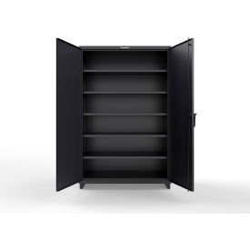 Extra Heavy Duty Cabinet with 5 Shelves, 48"W x 24"D x 75"H, Black