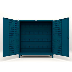 HD Steel Chain & Hose Rigging Cabinet, 72"W x 24"D x 78"H, Blue