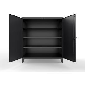 ED Steel Storage Cabinet, 60"W x 36"D x 66"H, Black