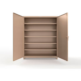 Extra Heavy Duty Cabinet with 5 Shelves, 60"W x 24"D x 75"H, Beige