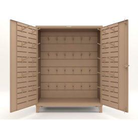 Extreme Duty Rigging Cabinet with Hooks, 60"W x 24"D x 78"H, Beige