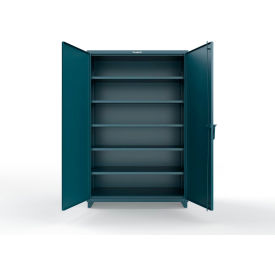 Extra Heavy Duty Cabinet with 5 Shelves, 48"W x 24"D x 75"H, Blue