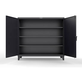 Extreme Duty Cabinet with 3 Deep Shelves, 72"W x 30"D x 66"H, Black