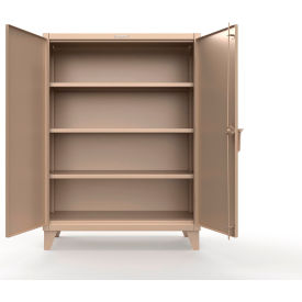 Extreme Duty Cabinet with 3 Shelves, 48"W x 24"D x 66"H, Beige