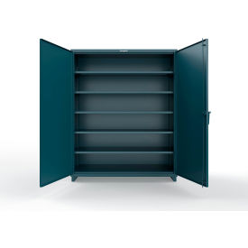 Strong Hold® Extra Heavy Duty Cabinet with 5 Shelves 60"W x 24"D x 75"H, Blue