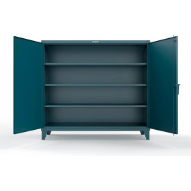 Extreme Duty Cabinet with 3 Deep Shelves, 72"W x 30"D x 66"H, Blue
