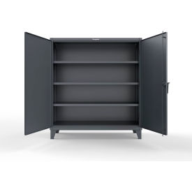 Extreme Duty Cabinet with 3 Shelves, 60"W x 24"D x 66"H, Dark Gray