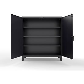 Extreme Duty Cabinet with 3 Shelves, 60"W x 24"D x 66"H, Black