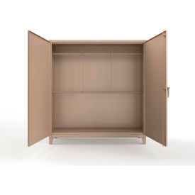 HD Steel Rigging Cabinet with Hooks, 72"W x 24"D x 78"H, Beige