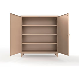 Extreme Duty Cabinet with 3 Shelves, 60"W x 24"D x 66"H, Beige