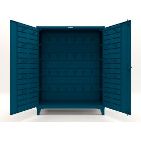 Extreme Duty Rigging Cabinet with Hooks, 60"W x 24"D x 78"H, Blue