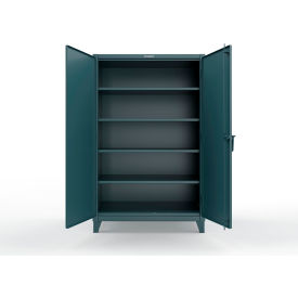 Strong Hold Extreme Duty Cabinet with 4 Deep Shelves, 48"W x 30"D x 78"H, Blue