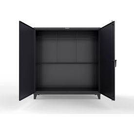 HD Steel Rigging Cabinet with Hooks, 72"W x 24"D x 78"H, Black