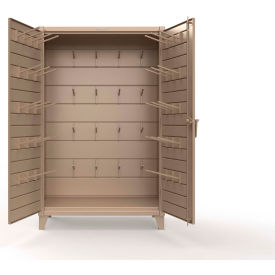 Extreme Duty Rigging Cabinet with Hooks, 48"W x 24"D x 78"H, Beige