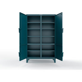 Extreme Duty Cabinet with 4 Locking Doors, 48"W x 24"D x 78"H, Blue