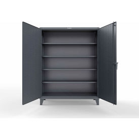 Heavy Duty Cabinet Pegboard, 60"W x 24"D x 78"H, Dark Gray