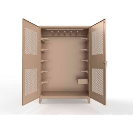 Extreme Duty Rigging Cabinet with Ventilated Doors, 60"W x 24"D x 90"H, Beige