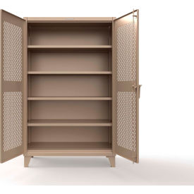 HD Stationary Ventilated Cabinet w/ SecuRam ProLogic L22 Lock, 48"W x 24"D x 78"H