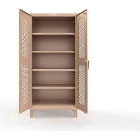 Extreme Duty Cabinet With SecuRam ScanLogic Smart Lock, 36"Wx 24"D x 78"H, Beige