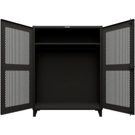 EDVentilated (Diamond) Cabinet w/ 6 Half-Width Drawers, 60"W x 24"D x 78"H, Black